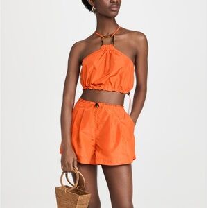 Staud Mini Coconut Shorts